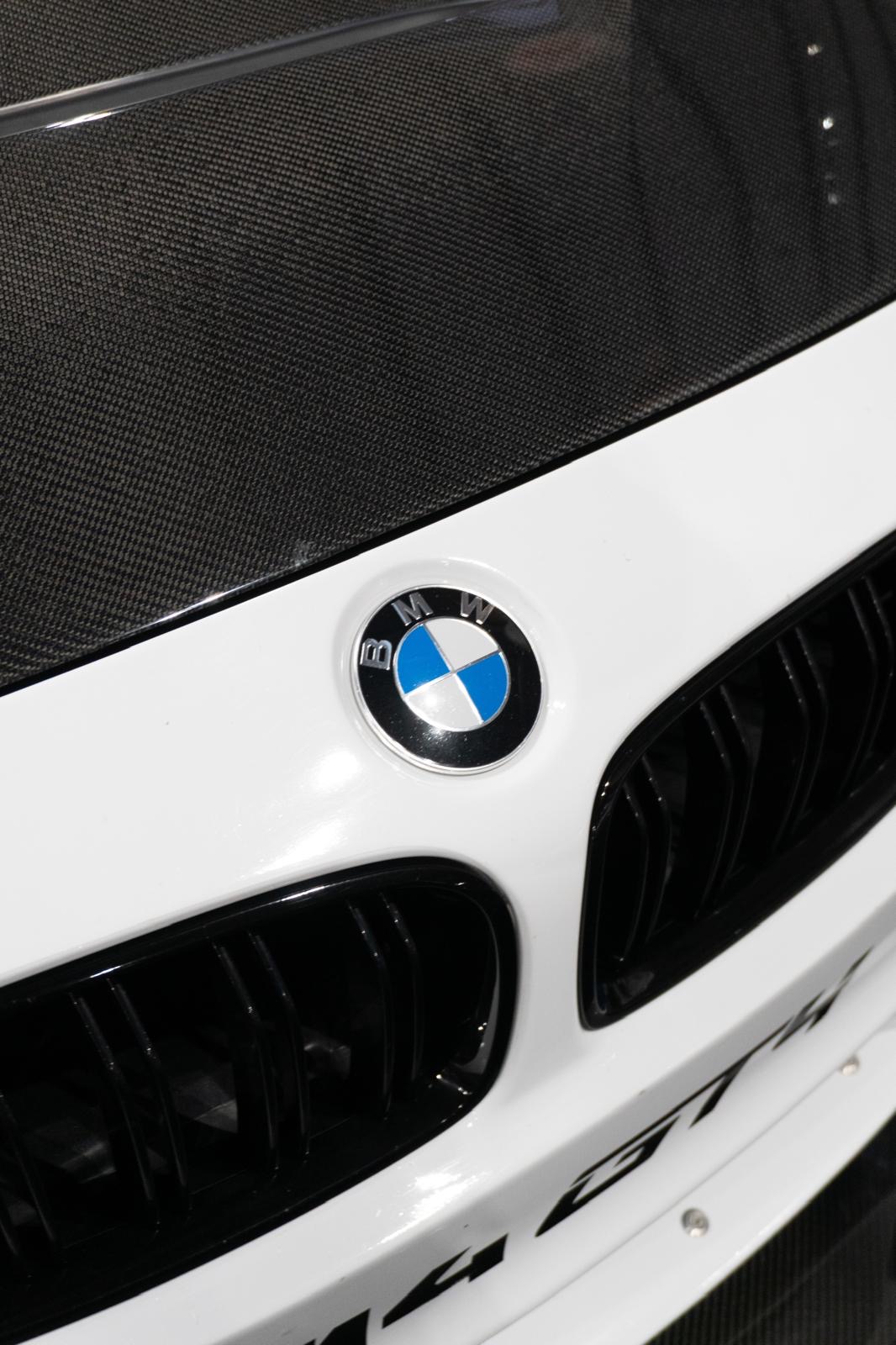 BMW M4 Competition badge close-up