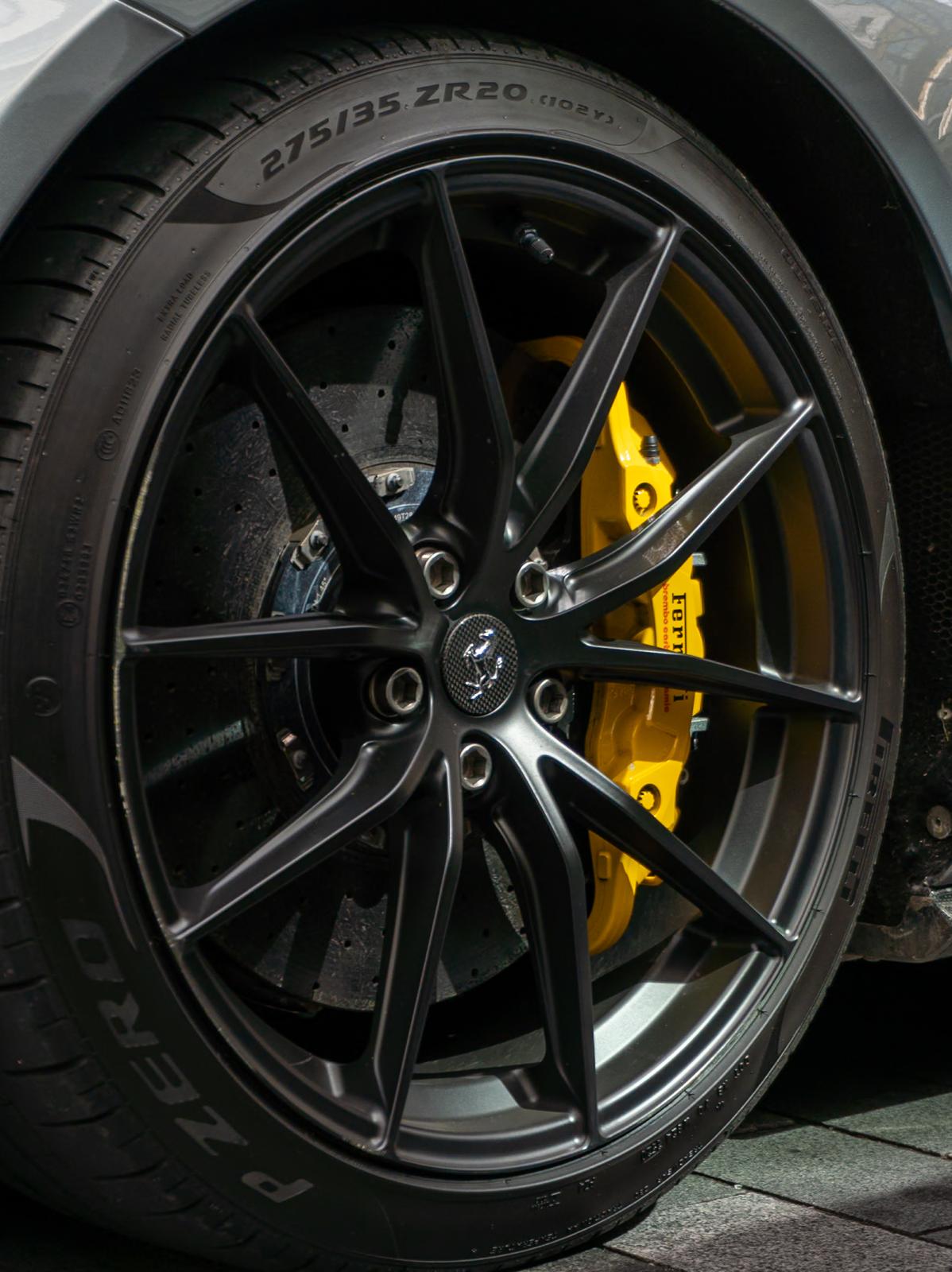 Ferrari wheel close-up
