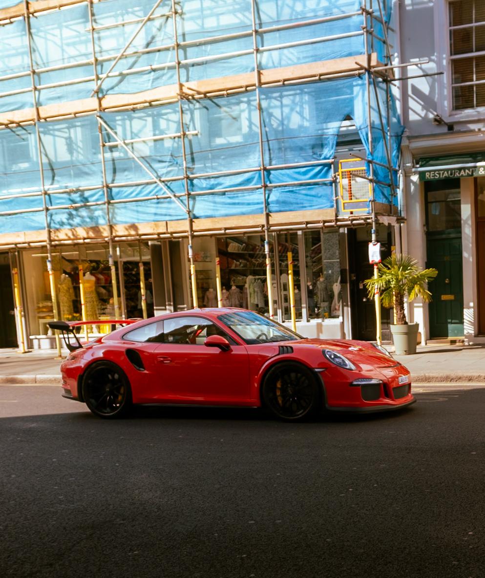 Porsche GT3 RS side profile
